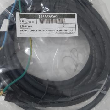 93840980 CABO COMPLETO 3x1,5 mm 5M NEOPRENE *BR