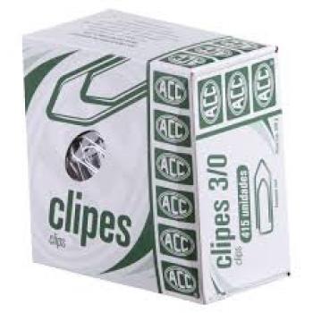 CLIPS N.3/0 GALVANIZADO 415 UNIDADES (papelaria)