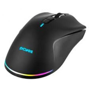 MOUSE GAMER WIRELESS PCYES FENNER MONTAIN GRAY 26000DPI POOLING RATE 8K - PMGFBV8K