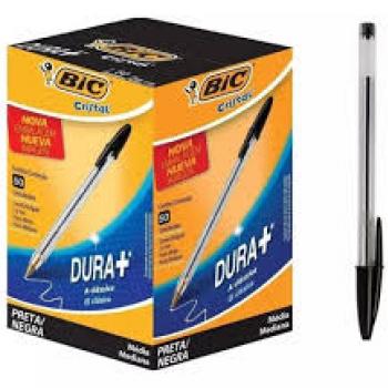 CANETA ESF. BIC CRISTAL DURA+ 1.0MM PT      (papelaria)