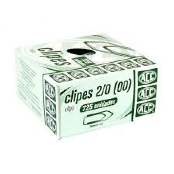 CLIPS N.2/0 GALVANIZADO 725 UNIDADES (papelaria)