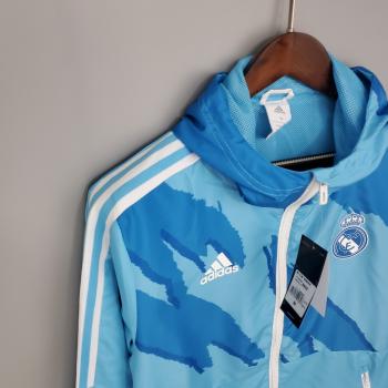 Windbreaker Adidas Blue Real Madrid 2022