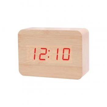 RELOGIO DE MESA DIGITAL MADEIRA JH1294