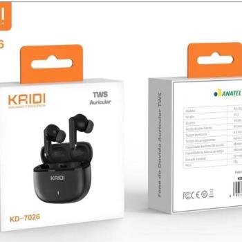 FONE DE OUVIDO SEM FIO KAIDI KD 7026