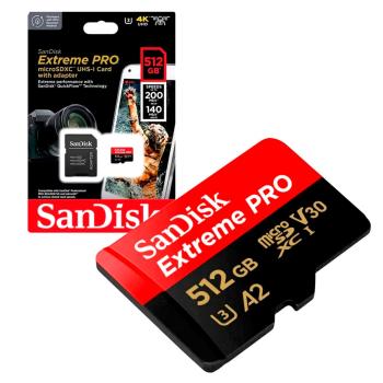 CARTAO DE MEMORIA 512GB A2 EXTREME PRO