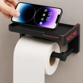 SUPORTE DE PAPEL HIGIENICO COM SUPORTE PARA CELULAR BM-F1209