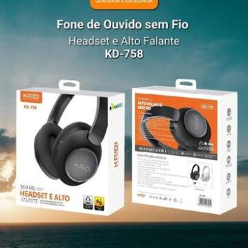 FONE DE OUVIDO SEM FIO KAIDI KD 758