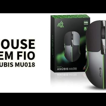 MOUSE GAMER SEM FIO RECARREGAVEL KNUP ANUBIS MU018