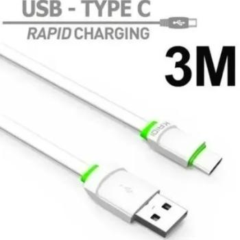 CABO DE DADOS RAPIDO KAIDI 3M TIPO C