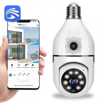 CAMERA LAMPADA WIFI SMART GIRATORIA DUPLA YOOSEE-SK6686