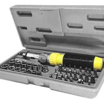 KIT CHAVE CATRACA REVERSIVEL BT-615 41PCS