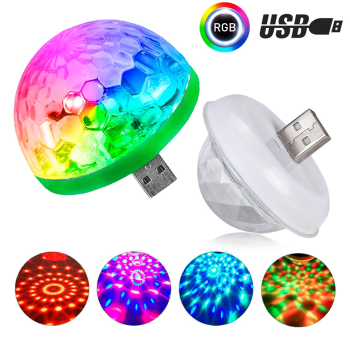 LAMPADA GIRATORIA LED MINI PARTY LIGHT USB