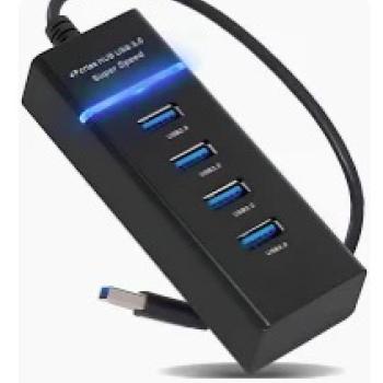HUB USB 3.0 COM 4 PORTAS 30CM 5GBPS