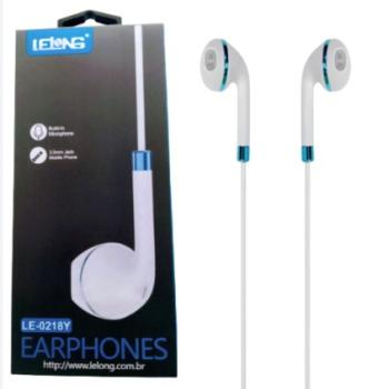 FONE DE OUVIDO COM MICROFONE LELONG LE 0218