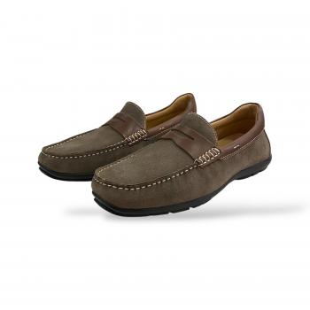 13219 Sapato Savelli Cinza Escuro/Café Suede