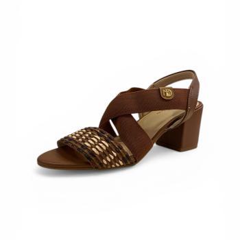 7109.490 Sandália  Modare Avela/Preto/Creme/Camel