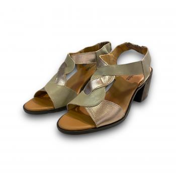 LD154 Sandália Balatore Prata Velho/Off White