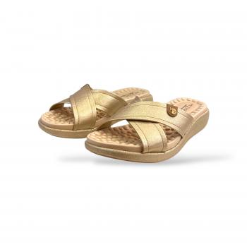 7206.300 Chinelo Modare Dourado/Camel
