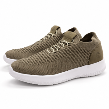 1717 Tênis Anatomic Gel Kaki Knit
