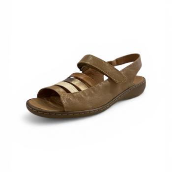 63604 Sandália Opananken Caqui/Off White/P. Velha/Caramelo