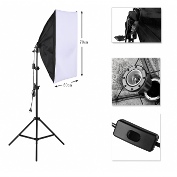KIT SOFTBOX LUZ CONTINUA E27