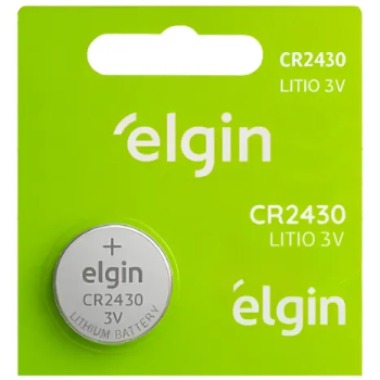 BATERIA BOTAO CR2430 3V - ELGIN