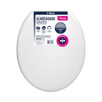 ASSENTO SANITARIO ALMOFADADO BRANCO - ATLAS