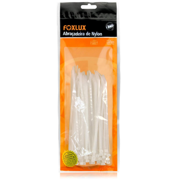 ABRAÇADEIRA DE NYLON (ENFORCA GATO) 380 X 4,8 BRANCO 50 UND.