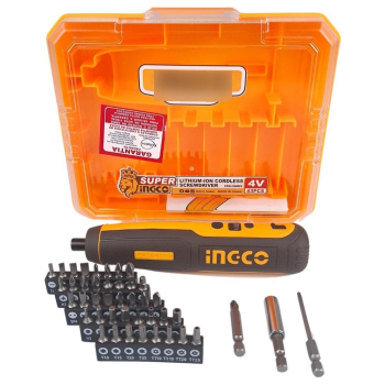PARAFUSADEIRA A BATERIA 4V ENCAIXE 1/4 5 Nm - INGCO