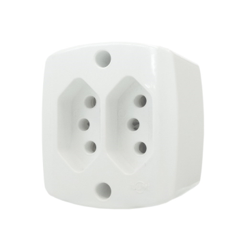 TOMADA EXTERNA DUPLA 20A 2P + T - ILUMI
