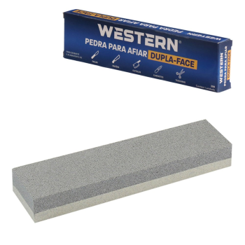 PEDRA AFIAR WESTERN DUPLA FACE 20CM