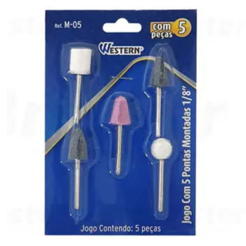 PONTAS MONTADAS 1/8 5PC - WESTERN