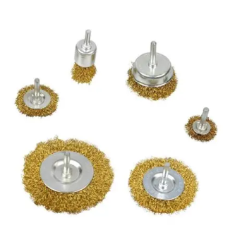 KIT ESCOVAS DE AÇO PARA PARAFUSADEIRA 6 PEÇAS LWJ-1996