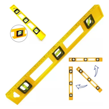 NIVEL MANUAL REGUA DE 50CM E 3 BOLHAS BOMVINK