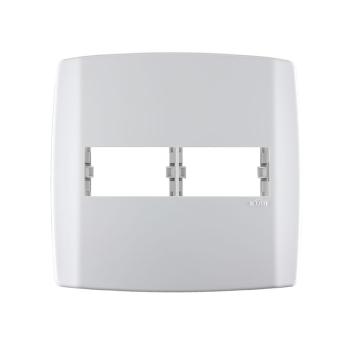 PLACA ILUMI SLIM 4X4 BRANCA (2 MODULOS HORIZONTAL)