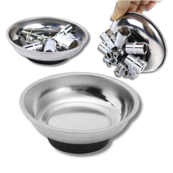 BANDEJA MAGNÉTICA INOX CIRCULAR 150MM X 30MM
