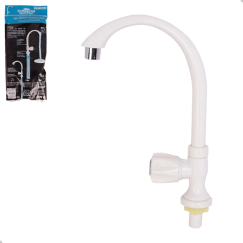 TORNEIRA PARA COZINHA PVC BRANCA DE MESA AR0783 STARTOOLS