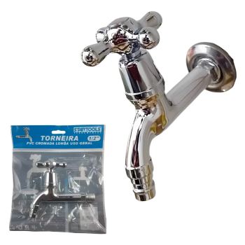 TORNEIRA PVC CROMADA LONGA USO GERAL AR0773 STARTOOLS