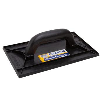 DESEMPENADEIRA PVC 15X26 CORRUGADA PRETA - CASTOR