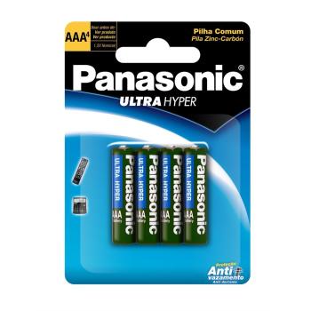PILHA PALITO AAA CARTELA 4UN. - PANASONIC