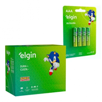 PILHA ALCALINA PALITO AAA ELGIN PACK C/4