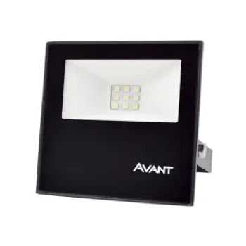 REFLETOR LED 10W PRETO 6500K BIVOLT - AVANT