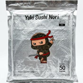 YAKISUSHI NORI NINJA SILVER 50 FOLHAS 140g