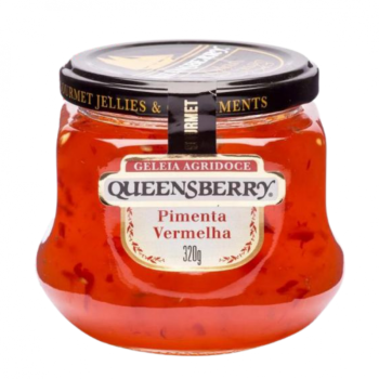 GELEIA QBERRY GOURMET PIMENTA VERMELHA POTE 320 GRAMAS