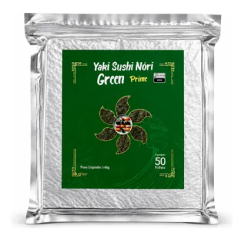 YAKISUSHI NORI GREEN PRIME 50 FOLHAS 140g