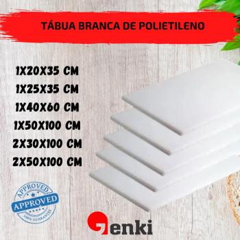 TÁBUA POLIETILENO 1 X 50 X 100 CENTÍMETROS