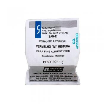 CORANTE ARTIFICIAL VERMELHO SAN-EI 1 GRAMA