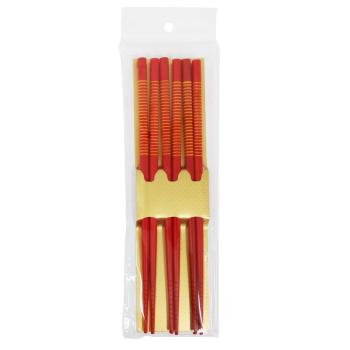 HASHI LUNTO R COM 3 PARES (VERMELHO)