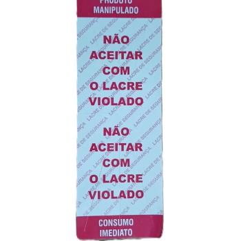 LACRE DE SEGURANÇA COM 1000 UNIDADES 33MM X 95 MM (L X A)