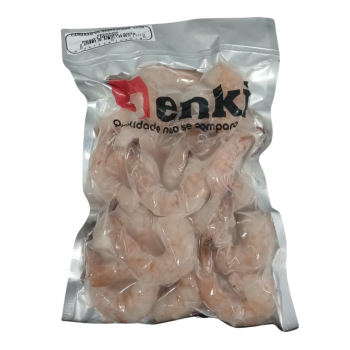 CAMARÃO VG DESCASCADO COM CAUDA 41/50 PEÇAS/kg  CAIXA 10x500g